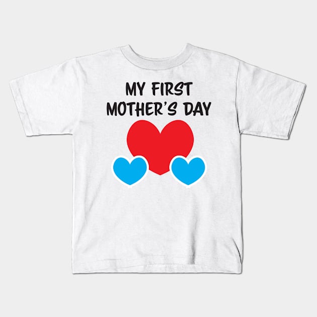 My First Mother's day mother of twin boys Kids T-Shirt by sigdesign